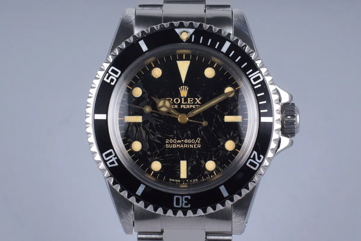 1965 Rolex Submariner 5513 Glossy Gilt Meters First Dial