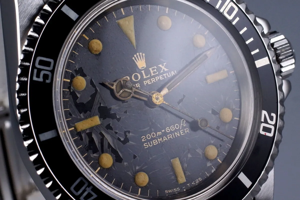 1965 Rolex Submariner 5513 Glossy Gilt Meters First Dial