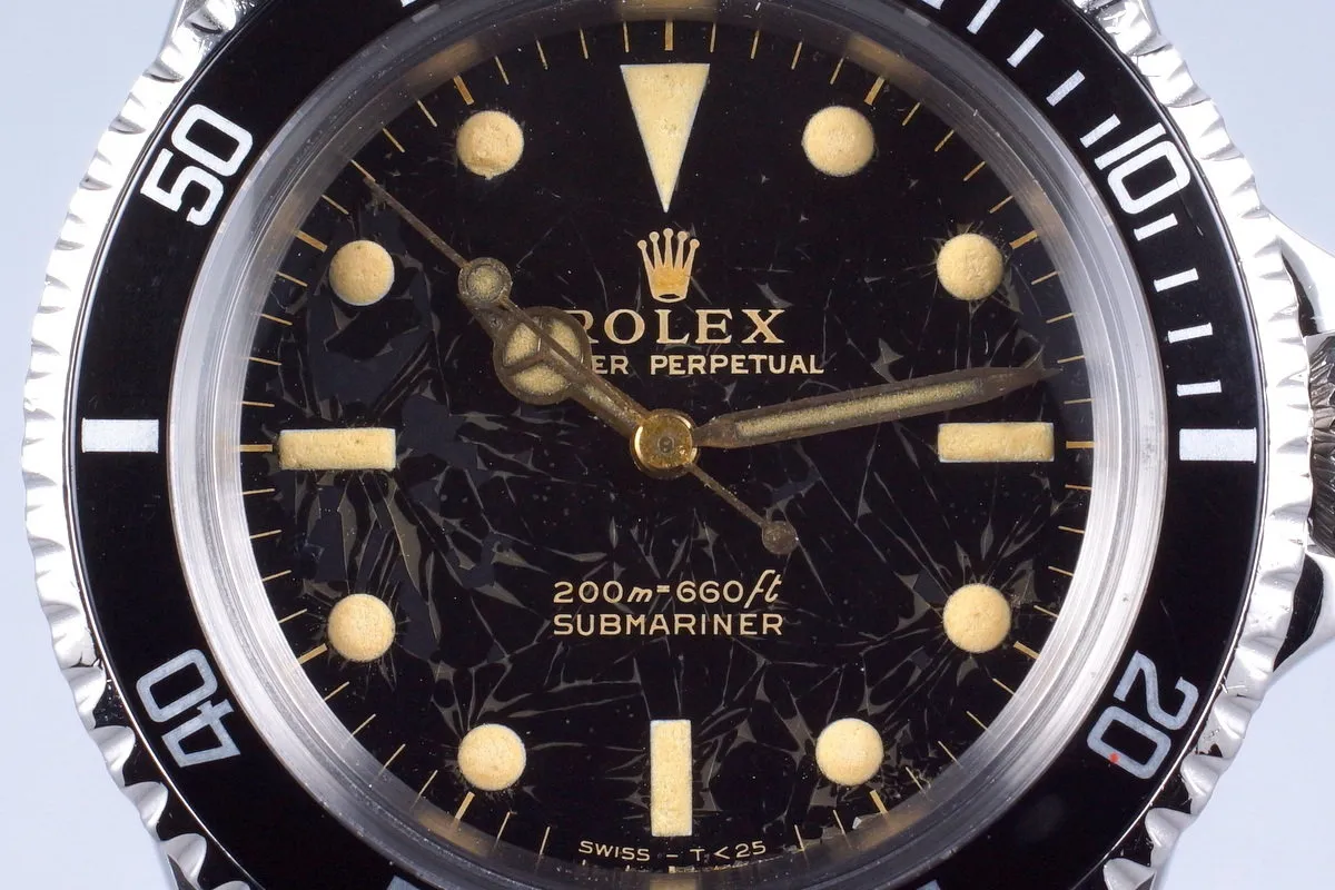 1965 Rolex Submariner 5513 Glossy Gilt Meters First Dial