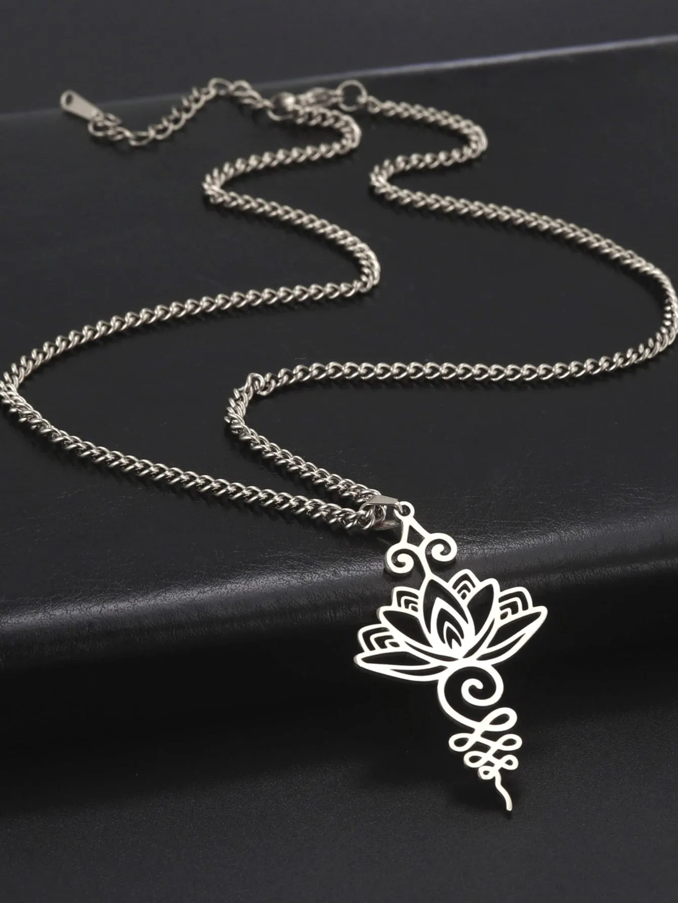 1pc Lotus Pendant Necklace for Women Jewelry for Women Gift for Her Necklace