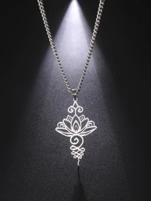 1pc Lotus Pendant Necklace for Women Jewelry for Women Gift for Her Necklace