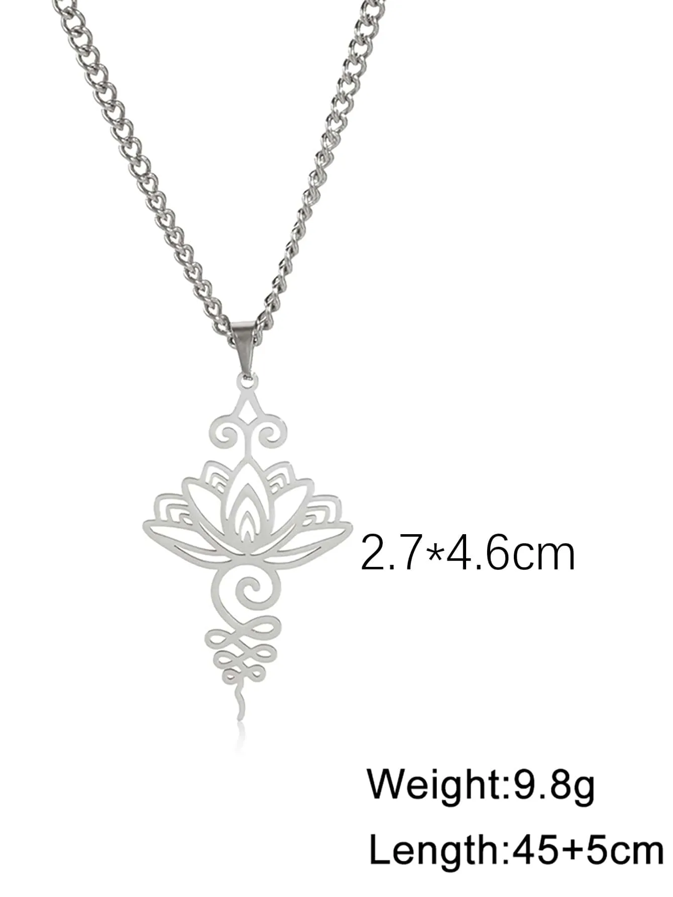 1pc Lotus Pendant Necklace for Women Jewelry for Women Gift for Her Necklace