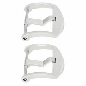 2-20MM THUMBNAIL TANG BUCKLE SCREW FOR PANERAI PAM RUBBER WATCH STRAP BAND SHINY