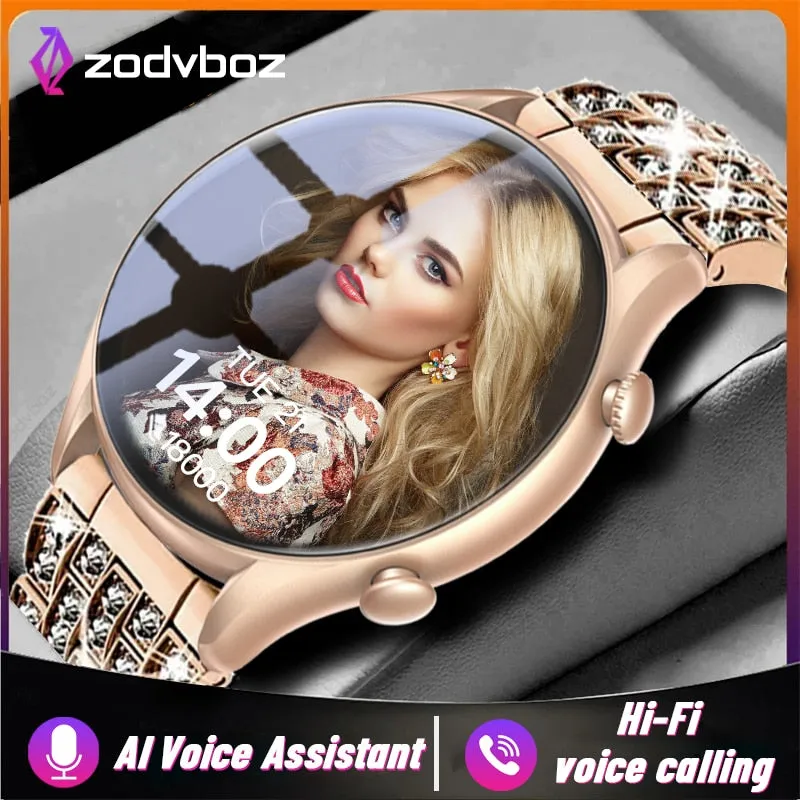 2023 Fashion Smart Watch Women Custom Dial Hi-Fi Voice Call Men Sport Fitness Tracker IP67 Waterproof Smartwatch For Android IOS