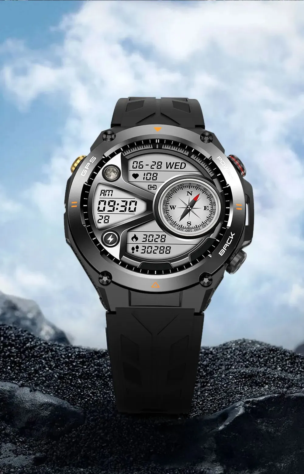2024 New For HUAWEI GPS Outdoor SmartWatch HD 412*412 AMOLED Screen Heart rate Bluetooth Call IP68 Waterproof Man Smart Bracelet