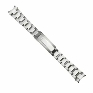 20MM SOLID OYSTER BAND BRACELET FOR ROLEX GMT MASTER WITH GLIDE LOCK SHINY CENTR
