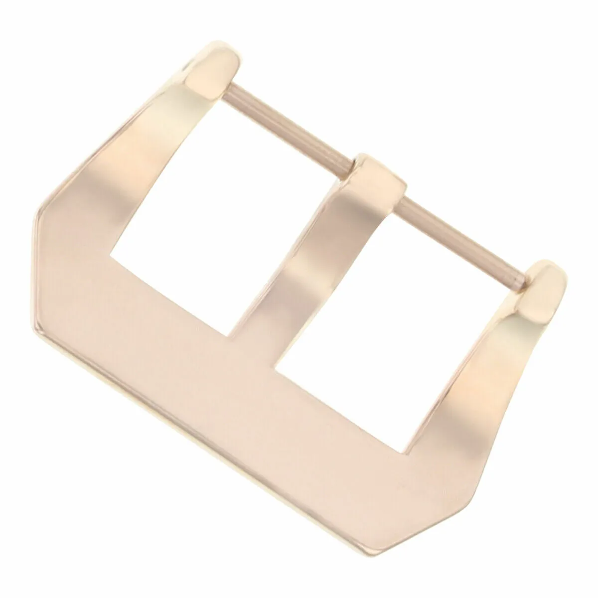 20MM STRAP BAND PRE-V SCREW BUCKLE FOR PANERAI 40MM LEATHER RUBBER ROSE SHINY