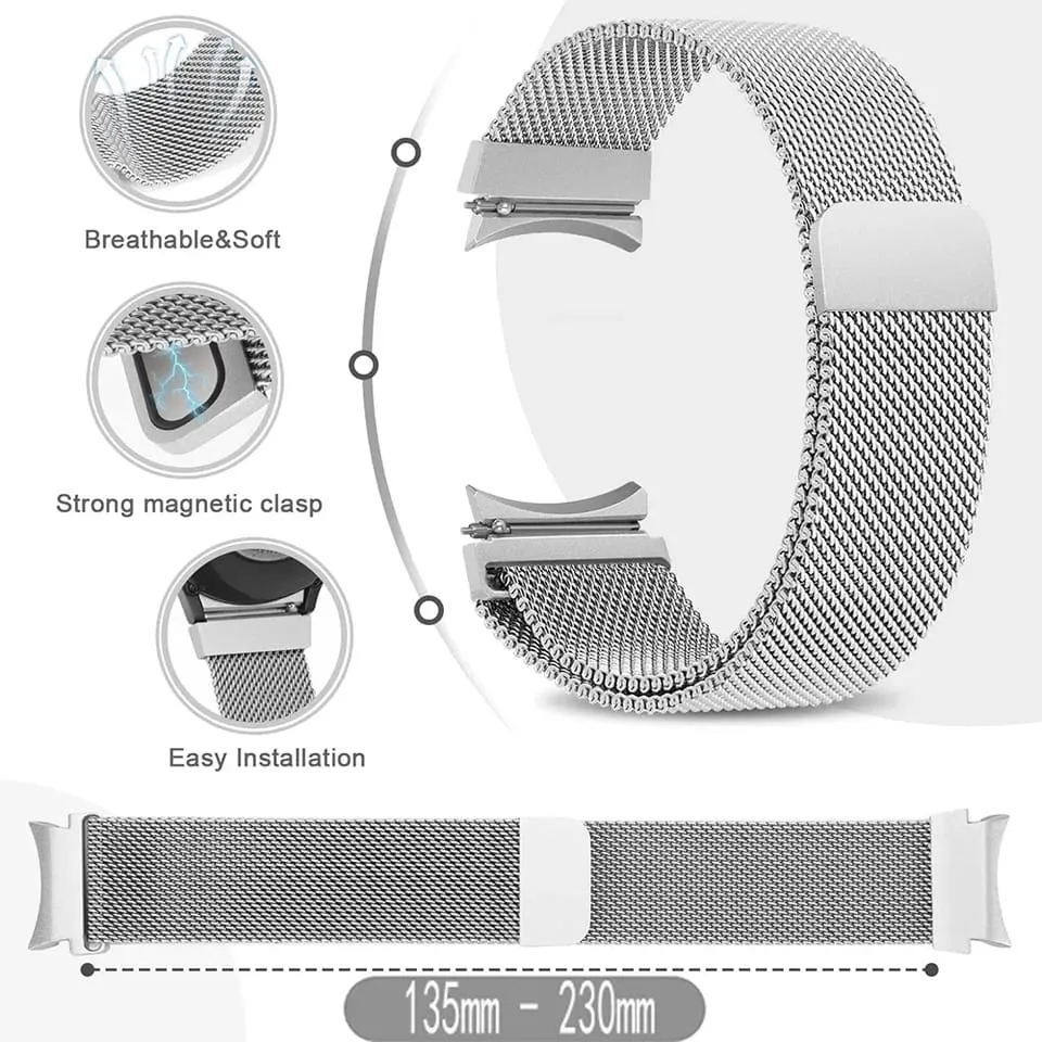 22MM MAGNETIC CHAIN STRAPS FOR XIAOMI MI WATCH S1, S1 PRO, WATCH 2 LITE, S1 ACTIVE, MI WATCH