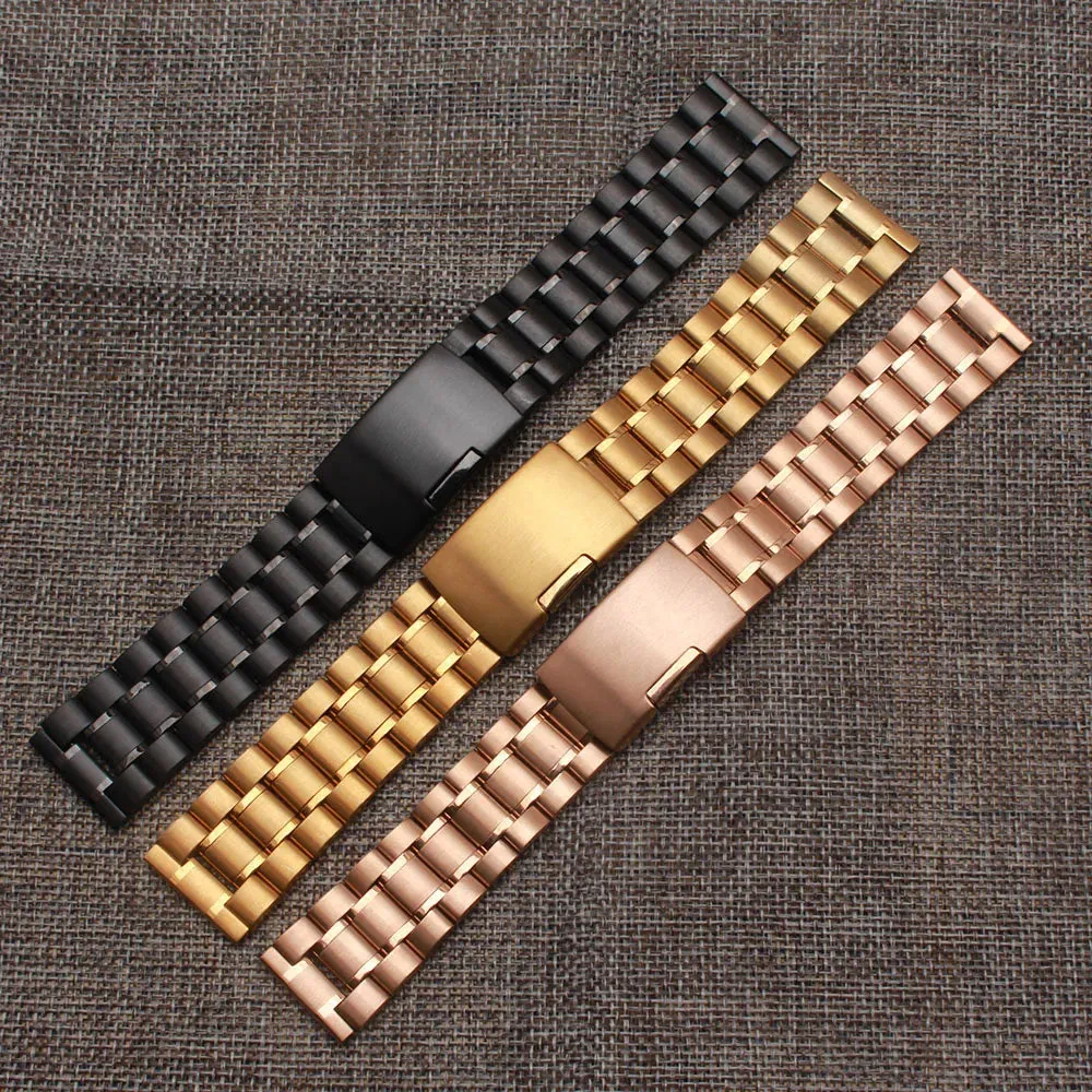 22MM ROLEX STYLE STAINLESS STEEL CHAIN STRAPS FOR HUAWEI WATCH GT2 PRO, GT3 46MM, GT3 PRO, WATCH 3 PRO