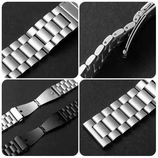 22MM ROLEX STYLE STAINLESS STEEL CHAIN STRAPS FOR REALME WATCH  2 PRO, WATCH S, WATCH S PRO, WATCH 3