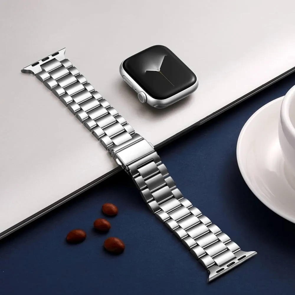 22MM ROLEX STYLE STAINLESS STEEL CHAIN STRAPS FOR REALME WATCH  2 PRO, WATCH S, WATCH S PRO, WATCH 3