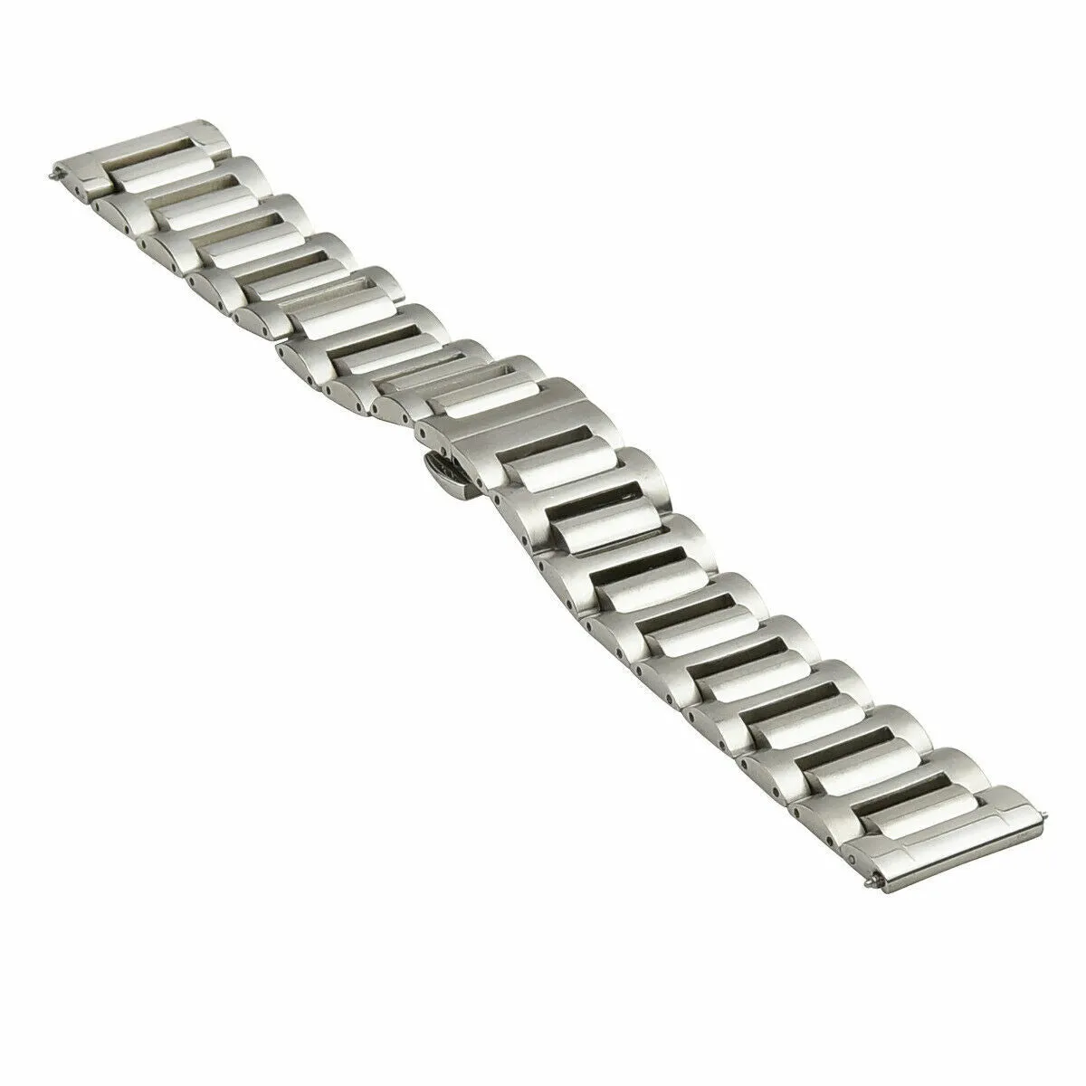 22MM SOLID WATCH BAND FOR OMEGA SPEEDMASTER MOON SHINY CENTER STAINLESS STEEL