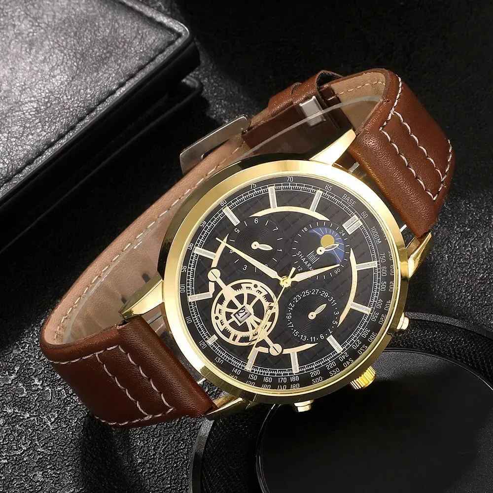 4PCS Set Men Watch