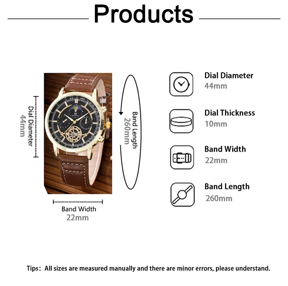 4PCS Set Men Watch