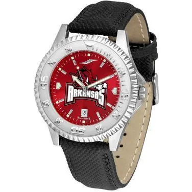 Arkansas Razorbacks Competitor AnoChrome - Poly/Leather Band Watch