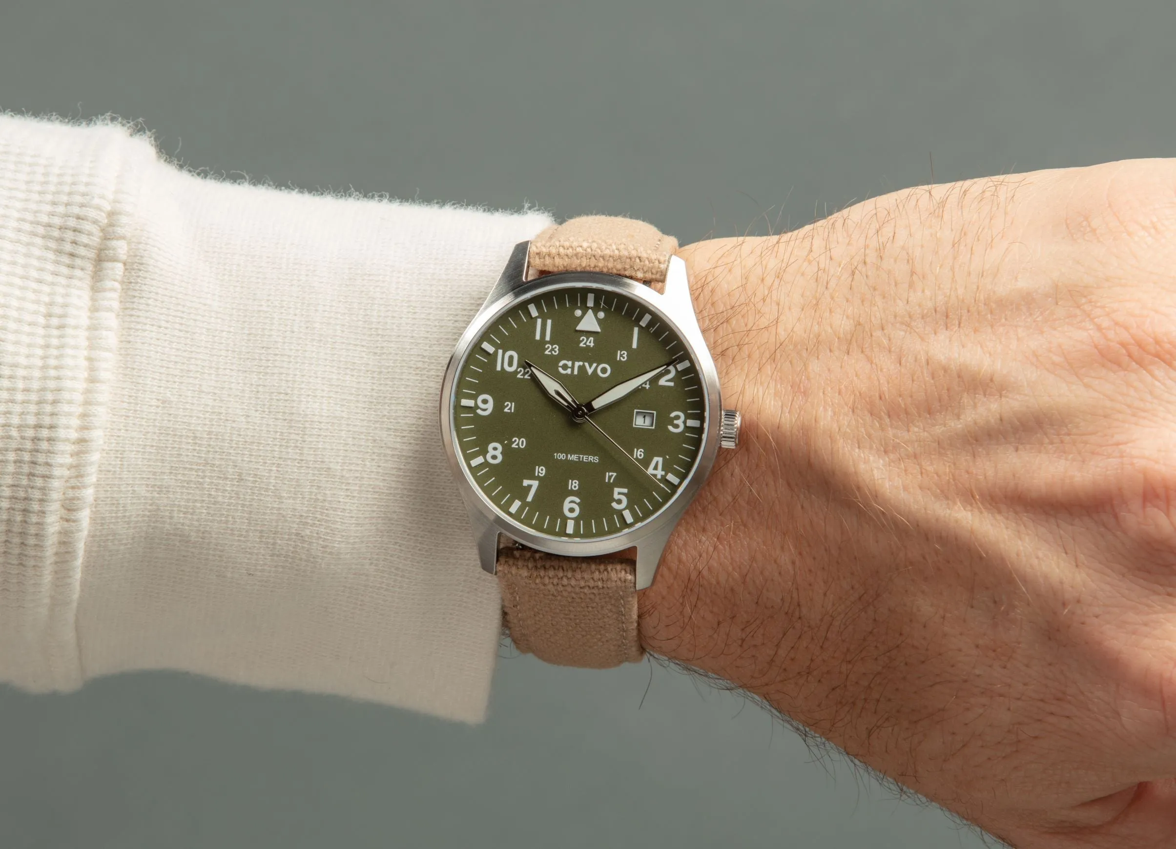 Arvo Rove Field Watch - Spring Green