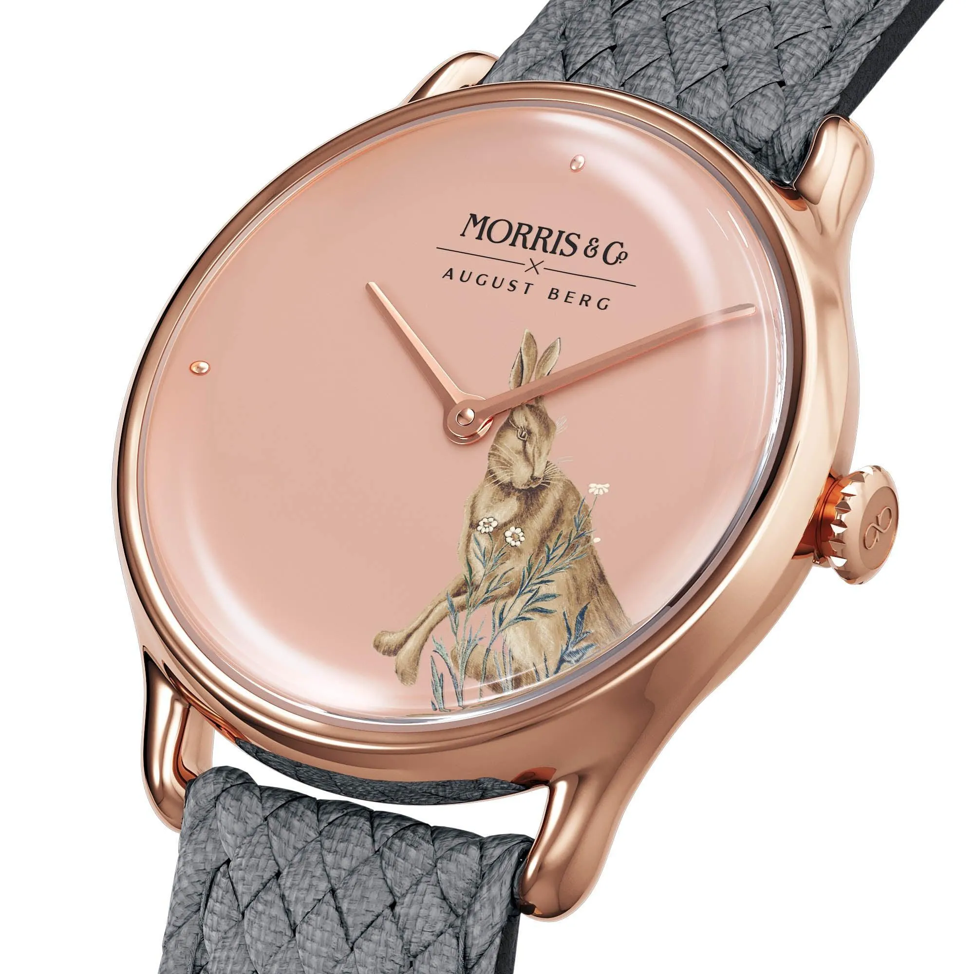August Berg Women's Rose PVD Quartz Fashion Watch Pink Dial