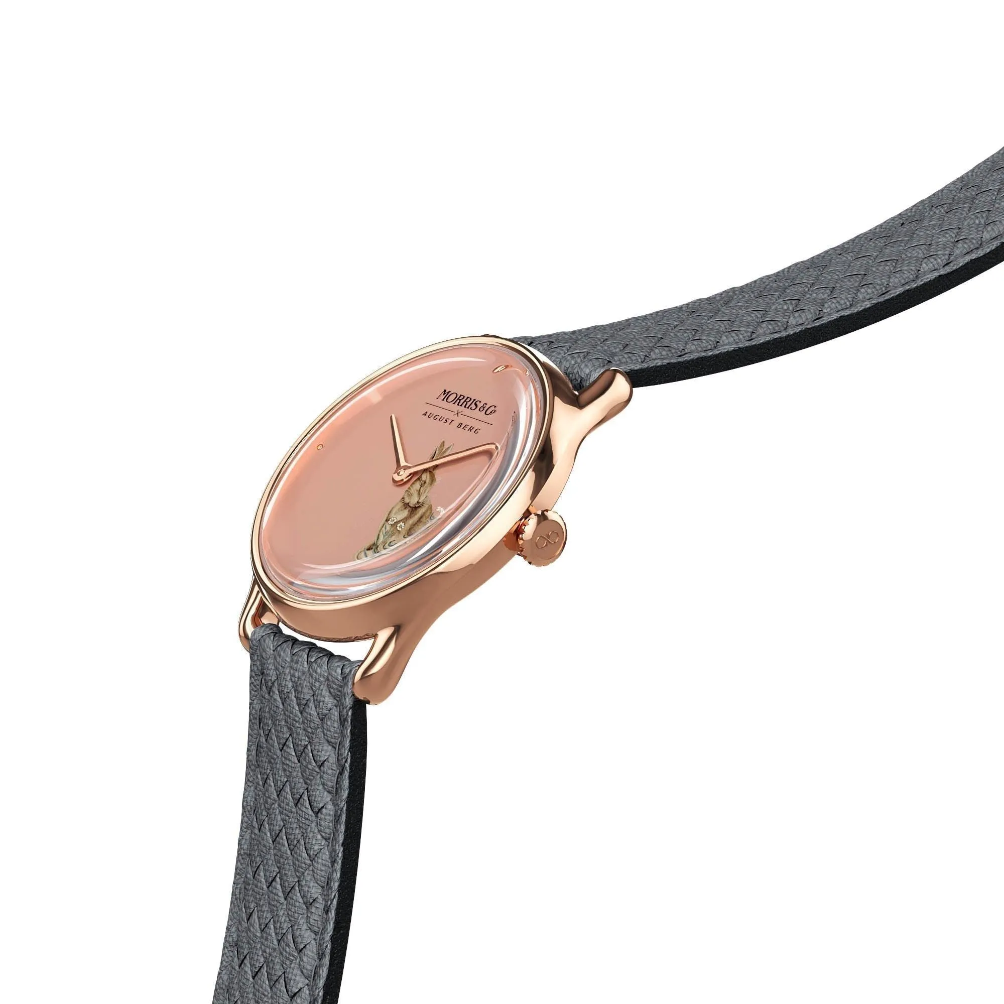 August Berg Women's Rose PVD Quartz Fashion Watch Pink Dial