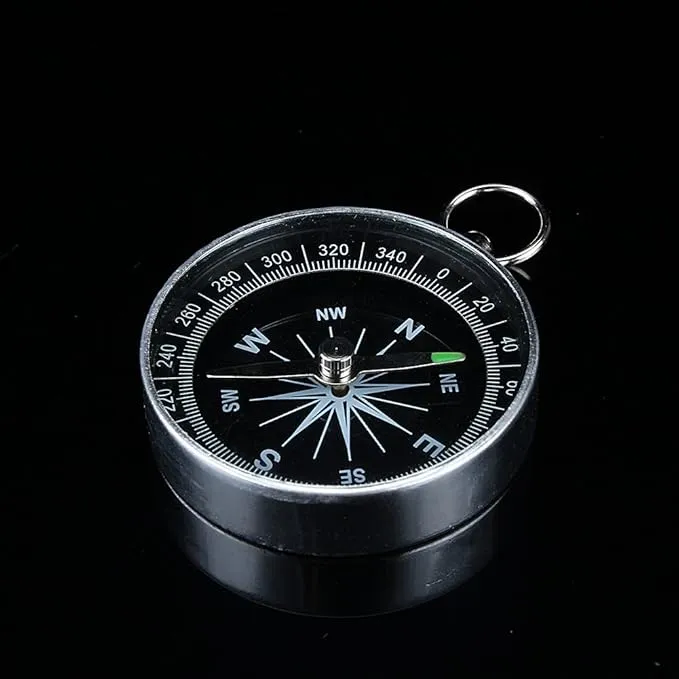 Ball, Silver Portable Pocket for Outdoor Hiking Sports Navigation Camping Backpacking