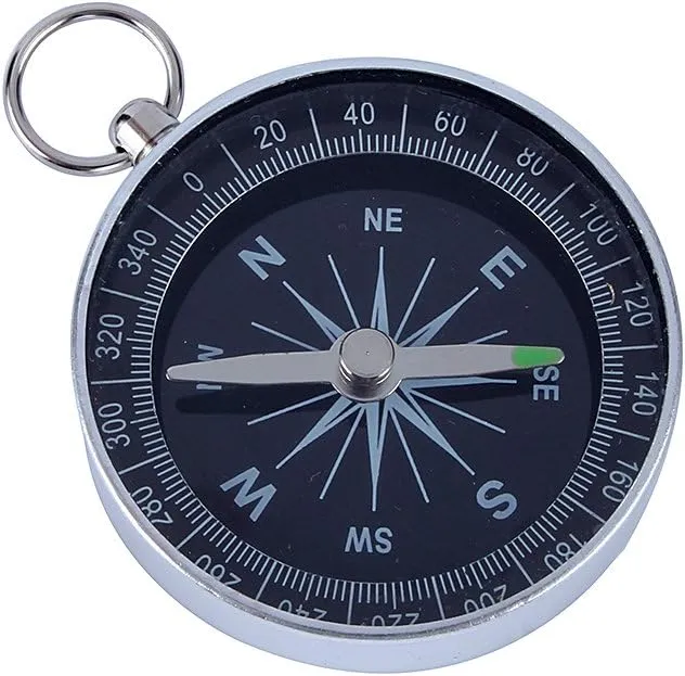 Ball, Silver Portable Pocket for Outdoor Hiking Sports Navigation Camping Backpacking