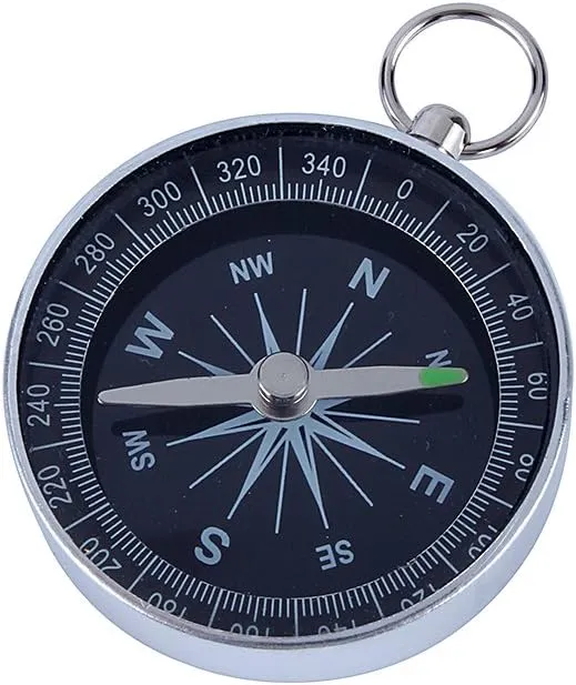 Ball, Silver Portable Pocket for Outdoor Hiking Sports Navigation Camping Backpacking