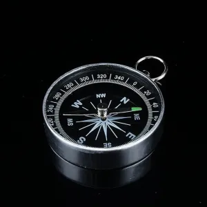 Ball, Silver Portable Pocket for Outdoor Hiking Sports Navigation Camping Backpacking