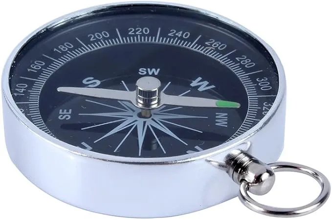 Ball, Silver Portable Pocket for Outdoor Hiking Sports Navigation Camping Backpacking