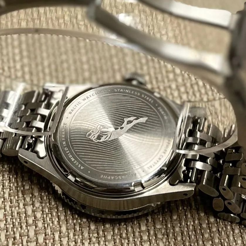 BALTIC Aquascaphe SS w/ Black Ceramic-Style Bezel Men's Watch  - $6K APR w/ COA!