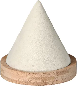 Bamboo Cone Bracelet Display Stand for Show Selling (Beige)