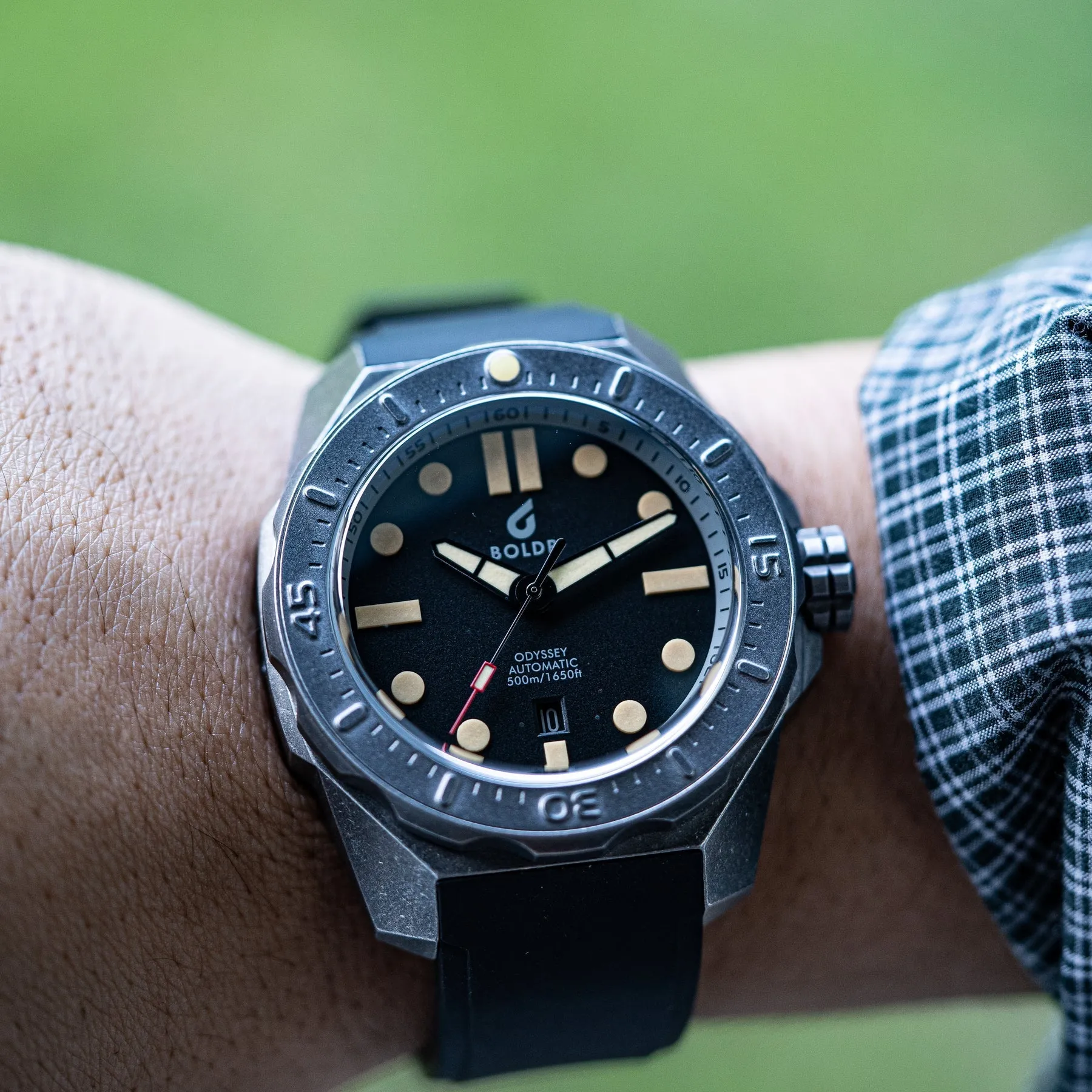 BDR Watch Odyssey Lumicast Aged Steel Black Abyss Limited Edition