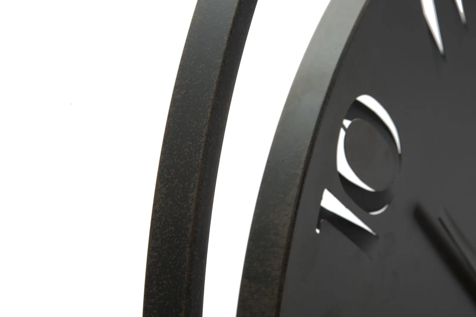 Black Metal Round Wall Clock