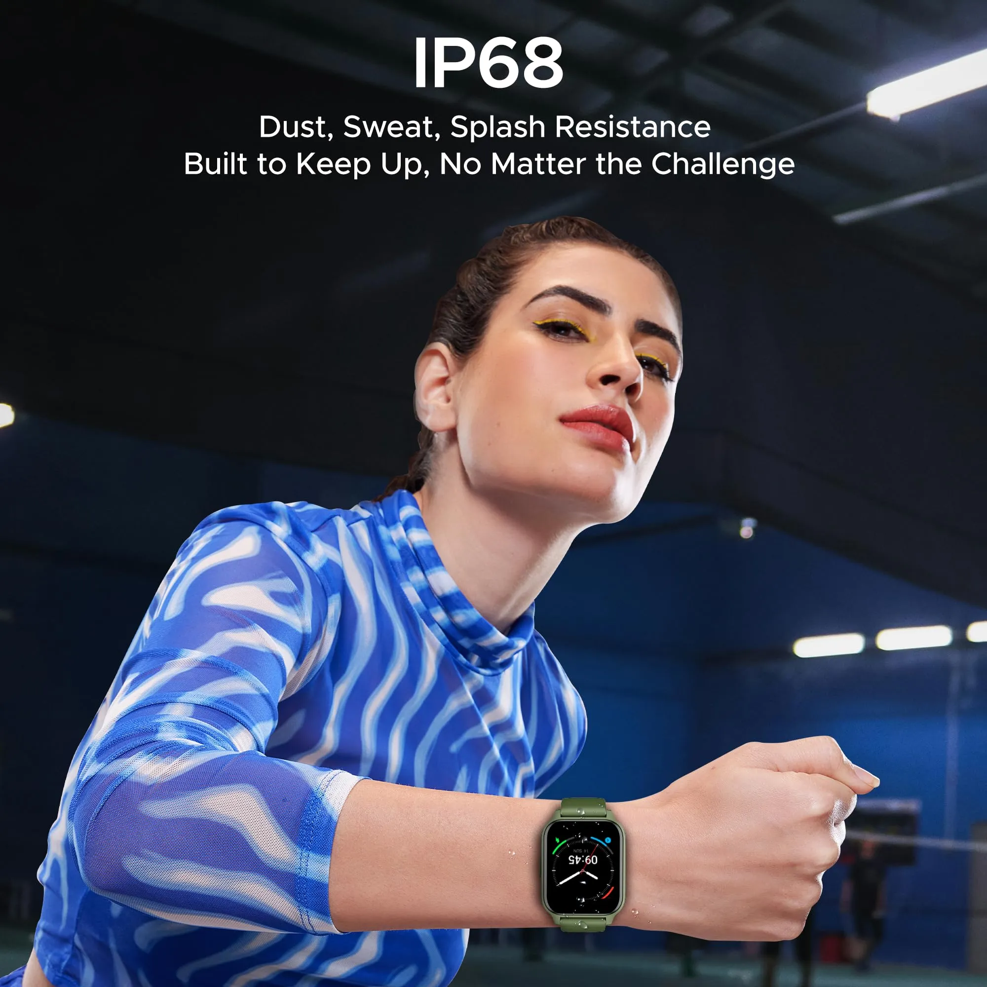 boAt Newly Launched Wave Call 2 Plus Smart Watch w/Bilingual Support (Hindi/English), 1.96”(4.97 cm) HD Display, BT Calling, 100 Sports Modes, Animated Watch Faces, Voice Assistant(Olive Green)