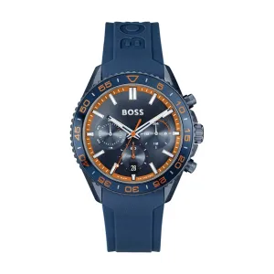 BOSS Runner 43 mm Blue Quartz Men's Watch