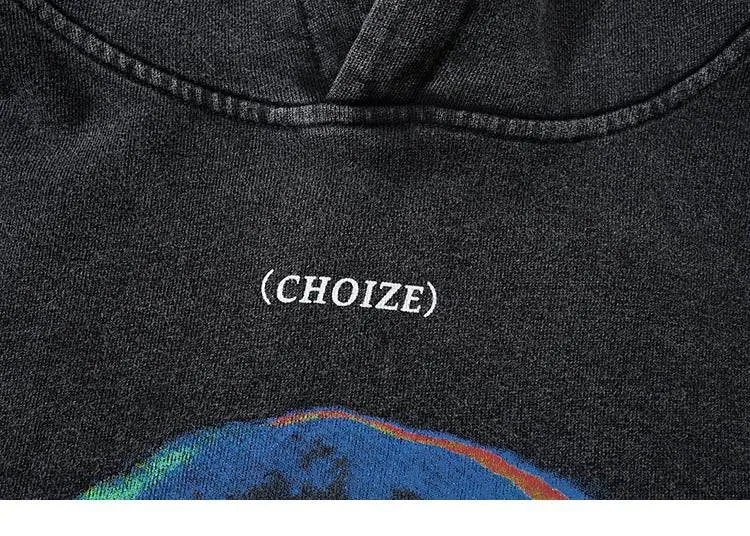 Choize | Vintage Washed Graphic Hoodie