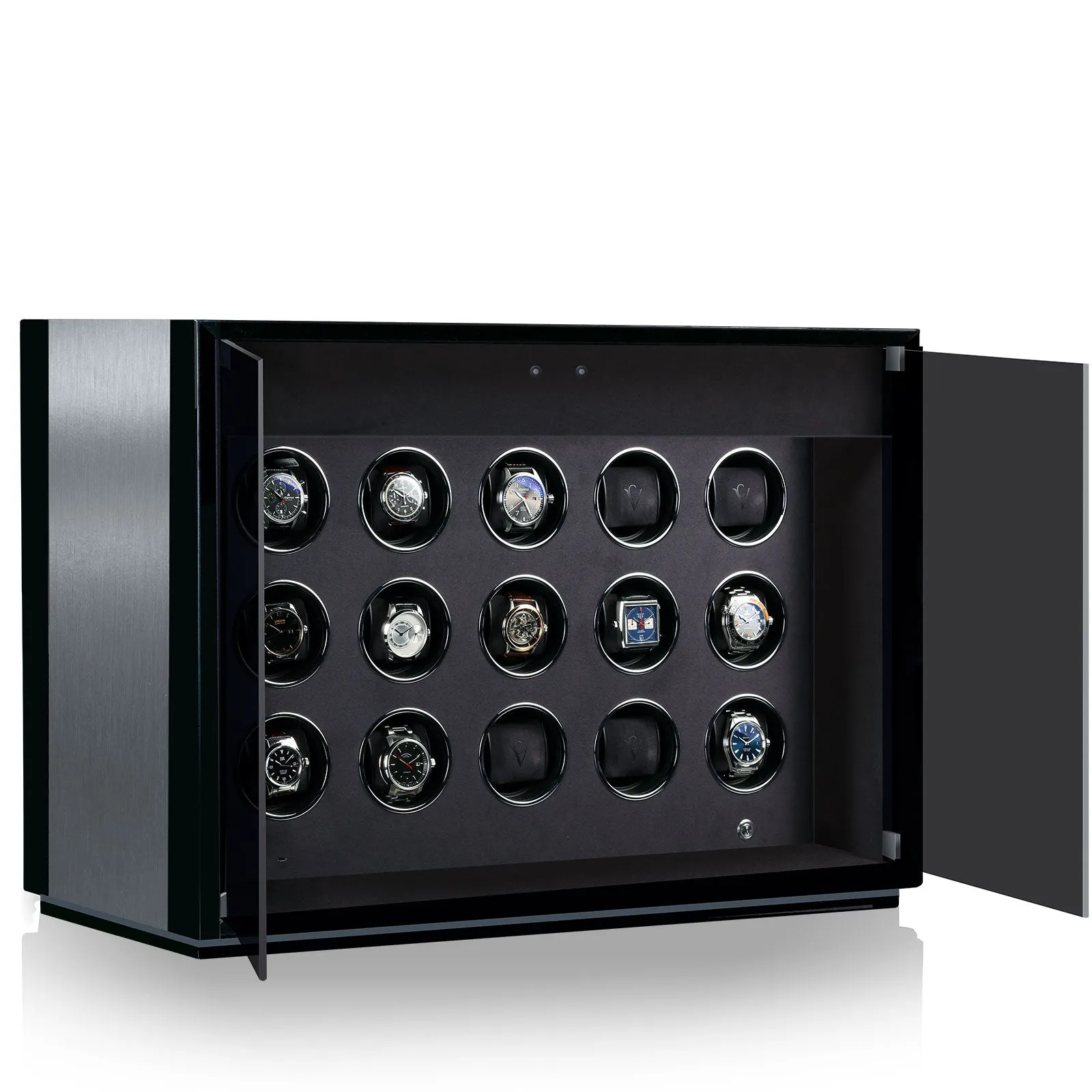 Chronovision Watch Winder Ambiance XV Alu Black Silk