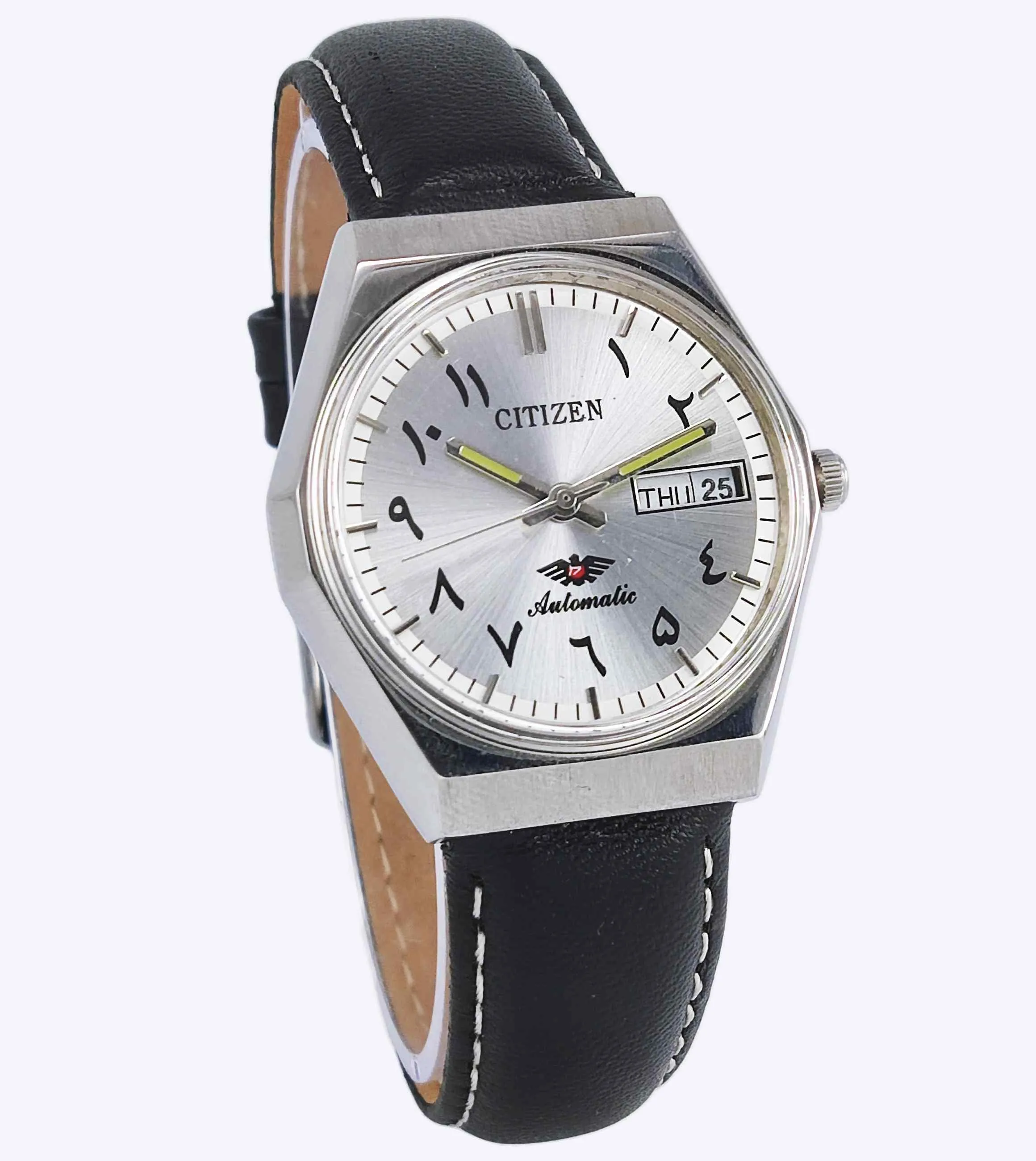 Citizen Automatic 8200A Silver Dial 21 Jewels Day Date Men's Mechanical Watch