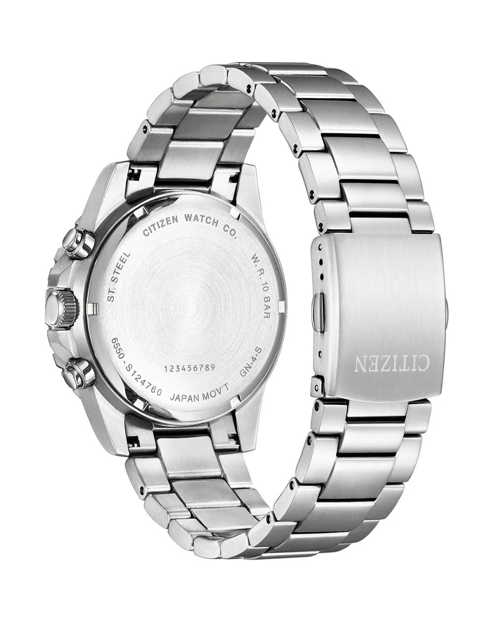 Citizen Quartz Chronograph Orange Men's Watch AI7008-81X