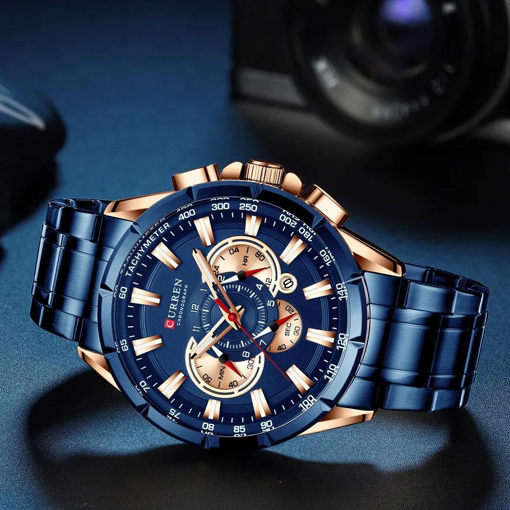 CURREN Men's Formal Chronograph Watch