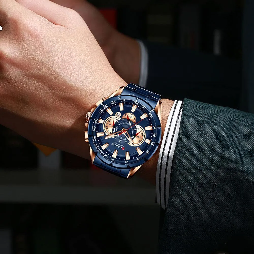 CURREN Men's Formal Chronograph Watch