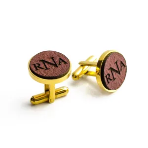 Danique Custom Leather Cufflinks for Men  Personalized Father's Day Gift for Dad  Handmade Full Grain Leather Cuff Links  Monogram, Initials, Date, Logo, Handwriting  Fine Men's 3rd Accessory Gift