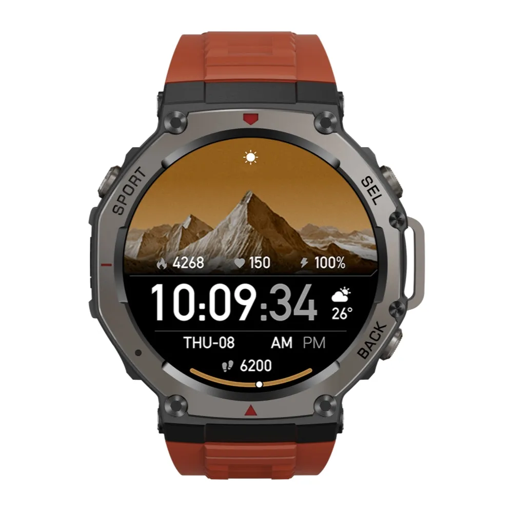 DATEOY T REX 3 GPS Sport Watch - 5ATM Waterproof, AMOLED Display, Multi-Satellite GPS, 170  Sports Modes, Heart Rate, Blood Oxygen, Altitude & Compass