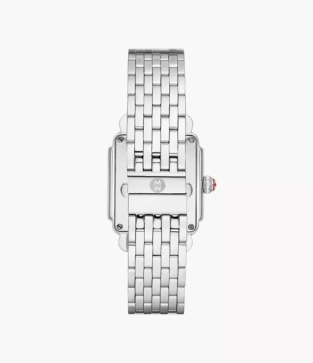 Deco Mid Stainless Diamond Dial Watch