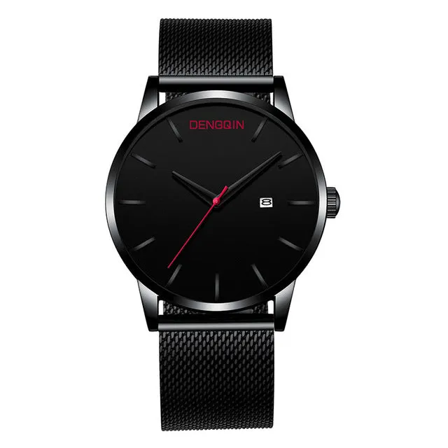 DENGQIN Stainless Steel Waterproof Watch