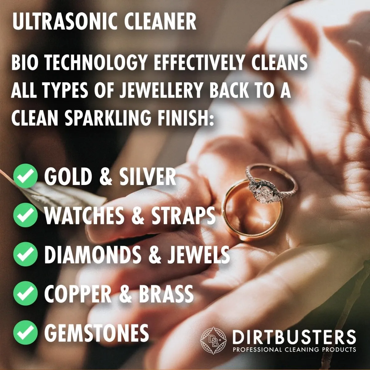 Dirtbusters Ultrasonic Cleaning Solution Fluid For Jewellery & Watches