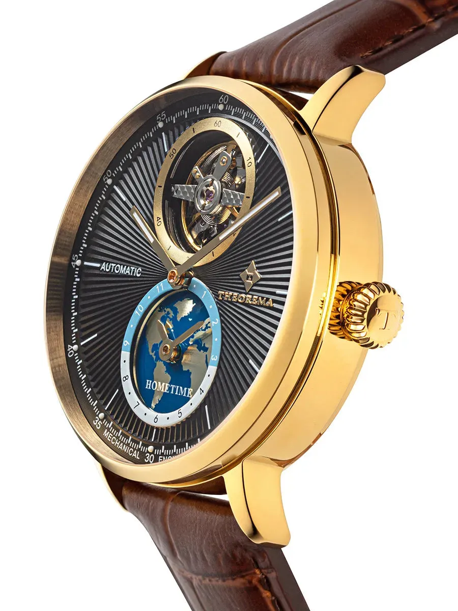 Dual-time automatic Ibiza - GM-128-4 |Gold| by Theorema, Germany