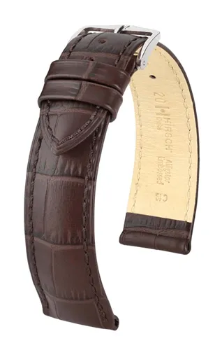 Duke - 22mm Brown Long Leather Watch Strap