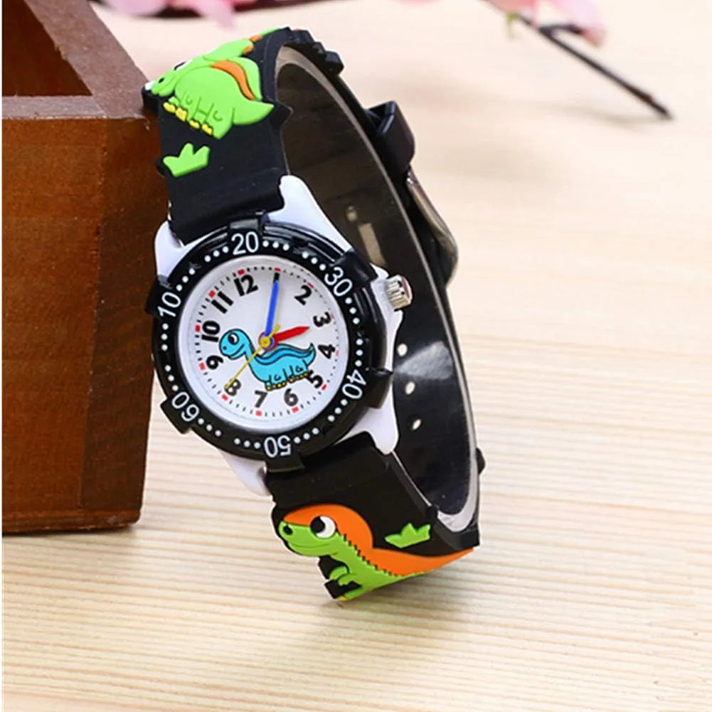 ele ELEOPTION Kids Watch for Girls Boys Analog Watch, Waterproof Toddlers Digital Watch 3D Cute Cartoon Silicone Strap Watches for Kids Birthday Gift