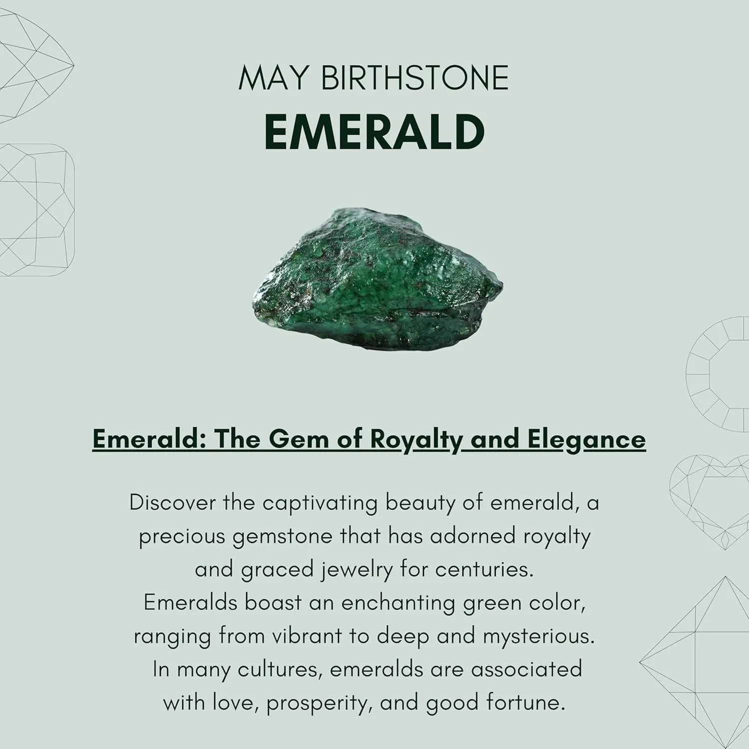 Emerald Necklace for Women - Authentic 925 Sterling Silver Necklace 18K Gold Jewelry, Dainty Pear Drop Pendant Earring Set Necklace for Teen Girls, May Birthstone Gift for Mothers Day