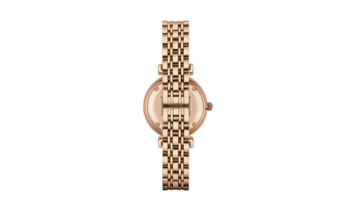 Emporio Armani Women's Two-Hand Rose Gold Stainless Steel Watch