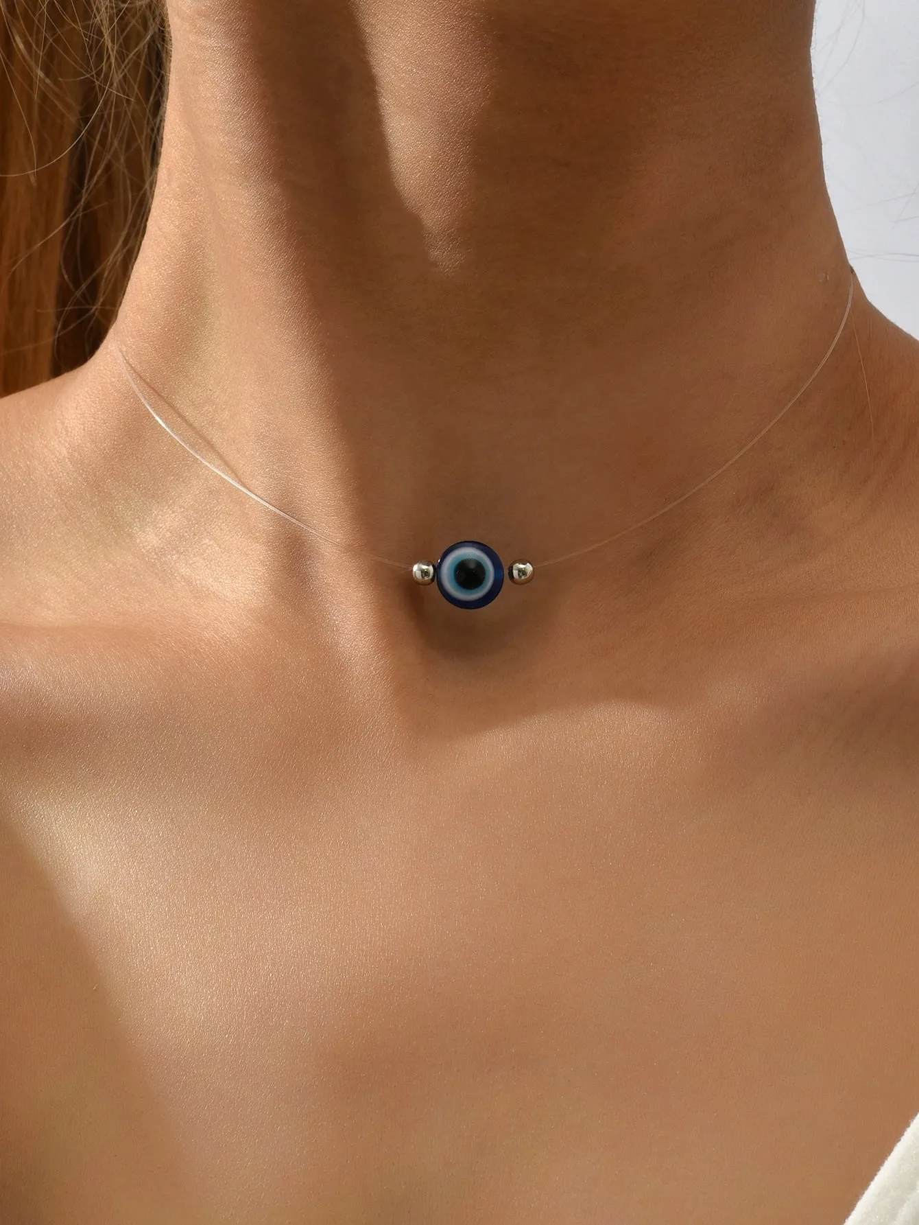 Evil Eye Decor Necklace Dainty Necklace Novelty Necklace Creative Necklace